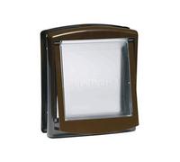 Porte a 2 voies pour chiens 730 Petit 17,8 x 15,2 cm Marron