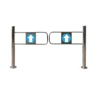 Porte À Battant Unidirectionnelle En Acier Inoxydable, Mécanisme À Ressort À Fermeture Automatique, 200x100cm Barrière Piétonne Pour Supermarché Bibliothèque Parc(200 x 100 cm/78.7" x 39.4")