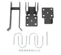 Porte à maillons de chaîne Respicefinem Double porte à bras solide en acier au carbone pour cadre de porte en tube rond de 375 pouces avec trou de verrouillage pour ranch agricole