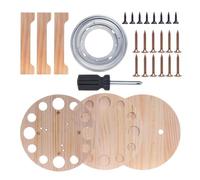 Porte-à pêche | Râtelier de sol en bois rotatif à 360 degrés | Range-cannes de pêche organiseur,Pour les hommes sous-sol cabanon bateaux camions kayaks quais plages voyages chambres