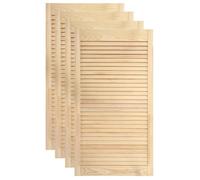 Porte à persiennes - HELLOSHOP26 - Lot de 4 - Bois massif - 99,3x39,4 cm - À monter soi-même