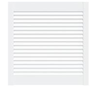 Porte à Persiennes, Porte d'armoire Panneaux de Placard Garde-Robe Buffet blanc 61,5x59,4 cm pin massif