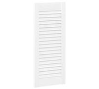 Porte à Persiennes, Porte d'armoire Panneaux de Placard Garde-Robe Buffet blanc 69x29,5 cm