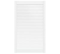 Porte à Persiennes, Porte d'armoire Panneaux de Placard Garde-Robe Buffet blanc 99,3x59,4 cm pin massif