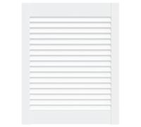 Porte à Persiennes, Porte d'armoire Panneaux de Placard Garde-Robe Buffet Porte à persiennes Bois de pin massif Blanc 61,5x49,4 cm