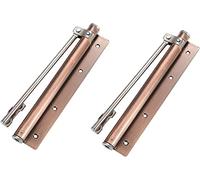 Porte à ressort réglable fermeture de porte Ferme-porte automatique en acier inoxydable multicolore, lot de 2(Red Bronze)