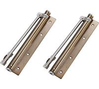 Porte à ressort réglable fermeture de porte Ferme-porte automatique en acier inoxydable multicolore, lot de 2(Bronze)