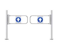 Porte à sens unique, porte battante automatique à double sens avec frein de sécurité et fermeture automatique (130 x 100 cm), idéale pour les bars, les magasins et les zones à fort trafic (a