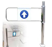 Porte à sens unique, portillon battant automatique à rebond - Porte d'entrée à ressort unidirectionnel, portillon piéton manuel à 90° pour supermarchés, usines, parcs - Porte droite 90 x 102