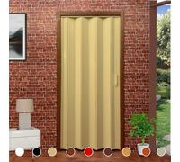 Porte à soufflet en kit de bricolage pour couper et monter sur mesure, disponible en plusieurs tailles et couleurs, instructions de montage et de montage des vis et des films