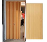 porte accordéon Cloison De Porte Intérieure En Accordéon, Porte Coulissante Pliable De 61 91 101 106 122 152 177 Cm Pour L'intimité De La Porte, Panneau De Porte De Placard De Chambre À Coucher, Escam