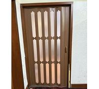 Porte AccordéOn Coulissante Pliante Chinese Folding Doors Room Dividers with Glass Panel, Interior Multifold Bifold Accordion Door Privacy Gate Frosted for Bedrooms/ Washroom/ Stores(WxH-70x200cm)