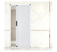 Porte accordéon coulissante Pliante de 235 cm - Cadre en Aluminium, Tissu cellulaire Isolant, cloison Gain de Place pour Chambre, Salle de Bain, Cuisine, Bureau (132 x 235 cm / 52 x 92,5 po)