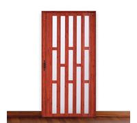 Porte accordéon coulissante robuste, solution d'économie d'espace pour salle de bain, couloir et garde-manger avec matériel de rail supérieur
