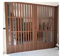 Porte accordéon en PVC, grand séparateur de pièce pliable avec poignées, verre acrylique et serrure pour cuisine, balcon, grenier