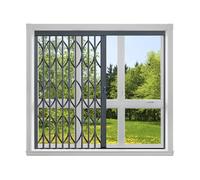 Porte accordéon, fenêtre coulissante Pliante Robuste en Alliage d'aluminium - Panneau Invisible avec Serrure pour Camping-Car, Chambre, Douche et Cuisine (100 x 150 cm) - Idéale pour sécuris