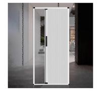 Porte Accordéon Interieur Concertina Accordion Folding Door for Doorway, Retractable Shower Door with Handle &Cellular Fabric, Bedroom/Bathroom/Kitchen/Office/RV Room Divider(110x180cm/43x71in)
