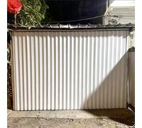 Porte Accordéon Interieur Cuisine Porte Coulissante Extérieure pour Terrasse ou Abri de Jardin, Porte Moustiquaire Coulissante Accordéon Blanche (Protection de L'intimité)(48x80in/122x203cm)