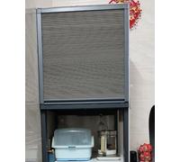 Porte Accordéon Interieur Ensemble de Rail et Cadre pour Porte en Tambour sur Mesure Portes d'Armoire Placard Souples Enroulables Remplacement Panneau d'Écran à Lames pour(40x115cm/16x45in)