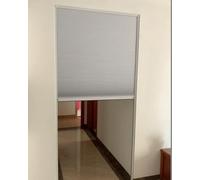 Porte Accordéon Interieur Kit de Porte Coulissante en Tambour pour Cuisine Portes Buffet à Enroulement avec Poignée Tissu Alvéolé Décor pour Garde-Manger, Placard Mural(70x120cm/28x47in)