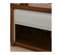 Porte AccordéOn Interieur Kit de porte de placard à enrouleur Tambour, Système de portes coulissantes en plastique pour placard de rangement avec rail pour placard, armoire(20x36” (50.8x91.4cm))