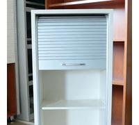 Porte Accordéon Interieur Kit de Porte Tambour en PVC pour Armoire de Cuisine - Porte Coulissante Verticale à Volet Roulant pour Garage à Appareils(56x97cm(22x38in))