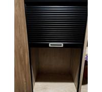 Porte Accordéon Interieur Kit de Remplacement pour Armoire Cuisine avec Portes à Tambour, Panneau Rabattable pour Placard, Garde-robe Garage, Rails Buffet Flexibles Décoratifs(80x75cm/31x30in)
