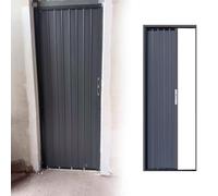 Porte Accordéon Interieur Porte Accordéon Intérieure pour Entrée, Porte Pliante en Aluminium Personnalisable pour Cuisine/Abri de Jardin, Porte Moustiquaire Coulissante(32x79in/80x200cm)