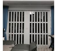 Porte Accordéon Interieur Porte Accordéon Personnalisable, 210 220 240 230 Po De Longue Porte Pliante, Portes Intérieures En Plastique PVC Coulissantes En Accordéon Blanc(H 240cm,W 195cm)