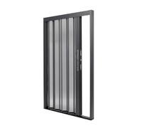 Porte Accordéon Interieur Porte Coulissante Pliable en Maille avec Serrure et Clé, Porte Pliante de Style Accordéon pour Extérieur / Intérieur, Porte Moustiquaire Rétractable Personnalisable Large et
