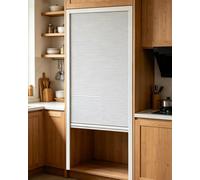 Porte Accordéon Interieur Porte de Placard Tambour Coulissant Multivolets Décor, Écran Rétractable pour Mur de Garage et Garde-Manger, Panneau en Tissu Alvéolaire à Pliage(85x80cm/33x31in)