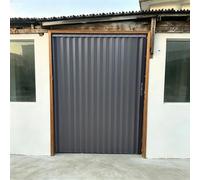 Porte Accordéon Interieur Porte Moustiquaire Accordéon en Aluminium pour L'extérieur, Porte Coulissante Pliable avec Kit de Quincaillerie Complet, Portail de Sécurité et Séparateur(66x80in(168x203cm))