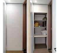 Porte Accordéon Interieur Porte Placard Accordéon Pliante Sans Perçage, Portes Intérieures Pliantes Aluminium Maison, Appartement Ou Loft, Séparateur Coulissant Occultant(W90xH210cm/35.4x82.7")