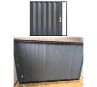 Porte Accordéon Interieur Porte Pliante en Aluminium Gris pour Petits Espaces, Porte Coulissante Pliante pour Placard/Fenêtre, Moustiquaire Rétractable Personnalisable(37x48in(95x122cm))