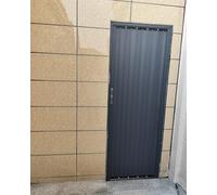 Porte Accordéon Interieur Portes Accordéon de Patio Extérieur avec Verrou, Portail Rétractable pour Armoire Salle de Lavage, Panneau Simple ou Double Personnalisable(59x80in (150x203cm))