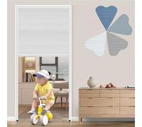 Porte Accordéon Interieur Portes Coulissantes Uniques pour Petits Espaces 91x203 81x203 122x203 76x203 102x203 153x203, Porte Pliante Alvéolaire avec Quincaillerie(White,74x80in/188x203cm)
