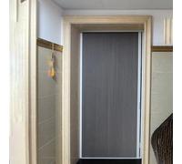 Porte Accordéon Interieur Portes Pliantes Intérieures Grises, Panneau Accordéon Nid D'abeille Cadre Aluminium, Séparateur Pièce Style Accordéon, Coulissement Douceur Silence(135X200CM(53.1X78.7IN))