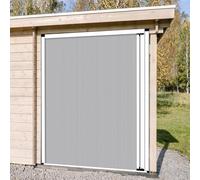 Porte Accordéon Interieur Verrouillage sans Perçage pour Porte Extérieure Pliante, Moustiquaire Coulissante Temporaire, 150 145 140 135 130 125 120 cm Hauteur(30x57in/75x145cm)