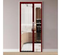 Porte accordéon intérieure avec verre dépoli trempé pour placard et chambre à coucher, solution gain de place