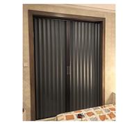 Porte accordéon intérieure de salle de bain avec serrure, séparateur de pièce temporaire en aluminium, robuste et multi-plié, porte intérieure peu encombrante pour entrée