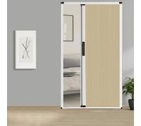 Porte accordéon intérieure personnalisable, pliante, occultante | Plus d'intimité, plusieurs hauteurs disponibles, adaptée aux cuisines(Beige,42x80in(106x203cm))