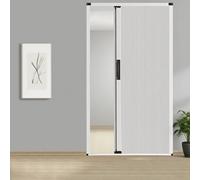 Porte accordéon intérieure personnalisable, pliante, occultante | Plus d'intimité, plusieurs hauteurs disponibles, adaptée aux cuisines(White,42x80in(106x203cm))