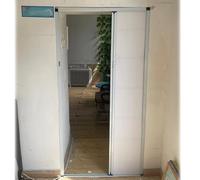 Porte accordéon intérieure pliante avec poignées pour buanderie, chambre à coucher, cuisine, séparateur de pièce peu encombrant