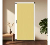 Porte accordéon intérieure, portes pliantes coulissantes, cloisons de séparation de pièces pliantes en alliage d'aluminium et tissu non tissé, moustiquaire de porte de placard sans perçage (