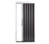 Porte Accordéon Métallique Pliante Intérieure pour Espaces De Vie, Porte Pliante Magnétique Commerciale, Installation Intérieure/extérieure pour Le Remplacement D'une D'entrée(Blanc,210x105 cm)