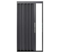 Porte accordéon pliable gain de place 61-178 cm de large Noir 166 x 203 cm Solution intérieure élégante et fonctionnelle pour armoires et décoration d'intérieur