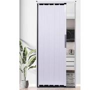 Porte accordéon pliable pour chambre / bureau / hôtel / buanderie / moustiquaire magnétique verrouillable de sécurité pour porte d'entrée, largeur réglable de 65 à 165 cm (27 pouces/69 cm)