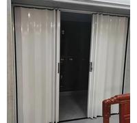 Porte Accordéon Pliable Verrouillable Séparateur de Pièce pour Chambre/Bureau/Hôtel/Blanchisserie, Moustiquaire de Sécurité Magnétique pour Porte D'entrée, Largeur 65-165cm (79"/201cm)