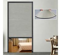 Porte accordéon pliante en accordéon pour chambre à coucher, porte coulissante plissée, occultante, design peu encombrant pour les espaces de vie, convient pour 28