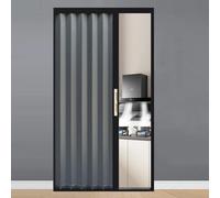 Porte accordéon pliante en accordéon pour espaces de vie, portail coulissant rétractable robuste pour bureau et couloir, 81 x 203 cm